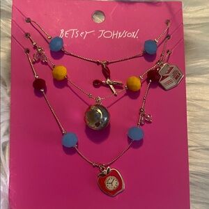 Betsy Johnson Teacher Charm
Necklace School New With Tags